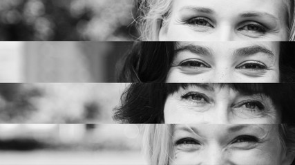 Portraits of beautiful commercial people