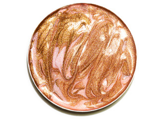  Schimmer Highlighter in Kupfer, Rosa und Gold in kleinem Topf auf weissem Hintergrund