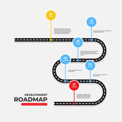 Timeline and Roadmap Infographic Template