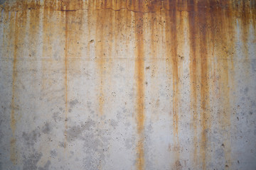 Concrete wall texture with smudges of rust. background for design.