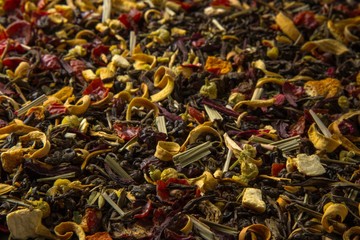 Black Dried Tea with Fruits