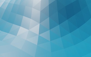 Blue abstract geometric rumpled triangular low poly 3d rendering 