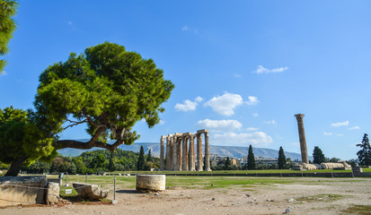 Temple of Olympian Zeus in Athens, Greece