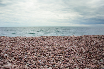 Fototapeta na wymiar Pebbles on the beach.