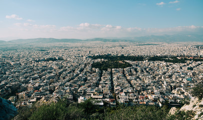 Aerial view of Athens, Greece