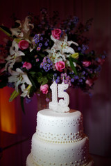 Party cake, 15 year old birthday cake, fifteen years old
