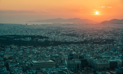 Fototapeta premium Aerial view of Athens, Greece
