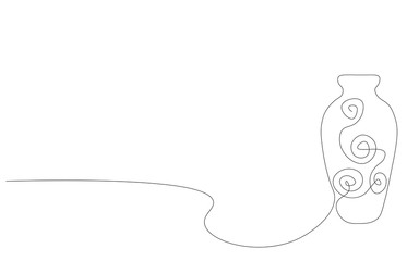 Vase vintage design vector illustration