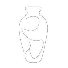 Vase old decorative elements, vector illustration