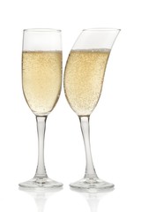 Two Champagne Glasses