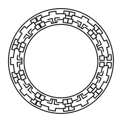 Isolated china circle vector design