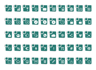 set of icons