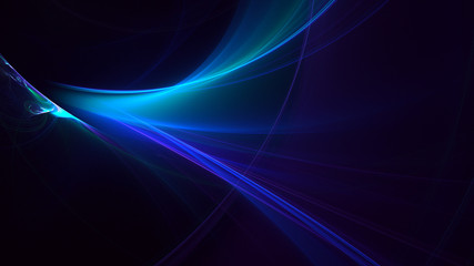 3D rendering multicolored abstract fractal on black background