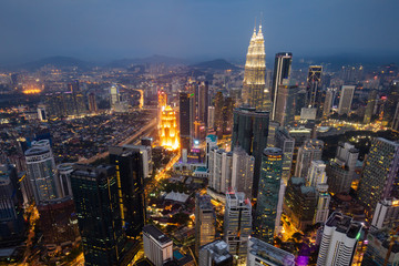 Aerial View of Kuala Lumpur