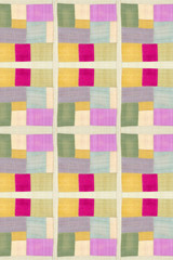 Korean traditional patchwork background of ramie fabric by hand-made. Holiday concept. 
