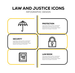 LAW AND JUSTICE ICON SET