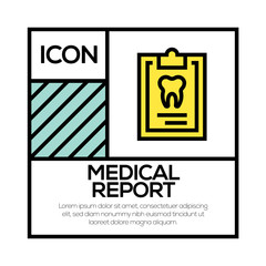 MEDICAL REPORT ICON CONCEPT