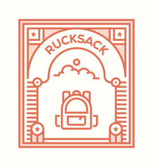 RUCKSACK ICON CONCEPT