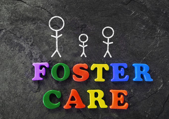 Foster care family of three