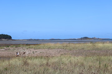 La côte bretonne - Anse de Beauport - dans la ville de Paimpol - Département des Côtes d'Armor - Bretagne - France