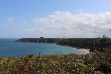 La côte bretonne - Anse de Beauport - dans la ville de Paimpol - Département des Côtes d'Armor - Bretagne - France