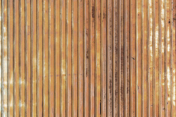 Garage door with rusty.