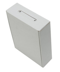  studio image of a white box