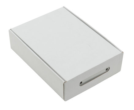  studio image of a white box