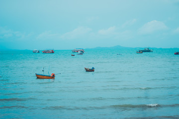 Fototapeta na wymiar small fishing boat on the beach