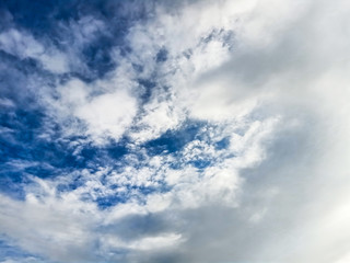 Fototapeta premium Cloudy skies is bright are beautiful . Bright dramatic Sky at horizon .