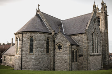 Fototapeta premium Detail architecture of the Assumption church in Howth, Ireland