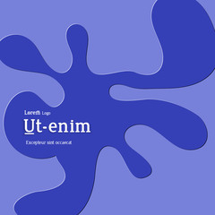 Abstract web templates with wavy embossed gradient shapes