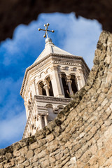 Split, Croatia. Rotunde roof with hole.