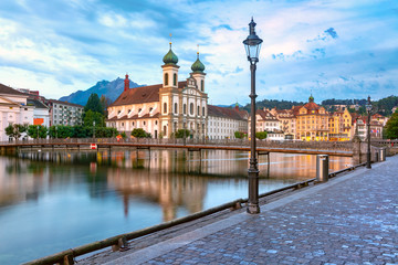 Fototapeta na wymiar Lucerne in the morning, Switzerland