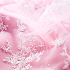 embroidery texture pink.