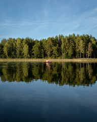 Fototapeta na wymiar Kayaking In Lake