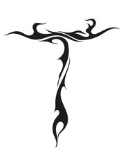 Fototapeta premium An abstract image of the letter 