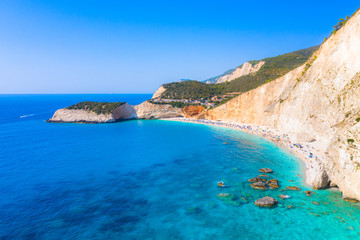 Fototapeta na wymiar Famous Porto Katsiki beach in Lefkada island, Greece.