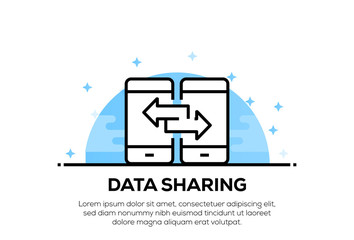 DATA SHARING ICON CONCEPT