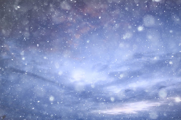 sky snow background clouds / abstract background gray winter sky, weather snowfall