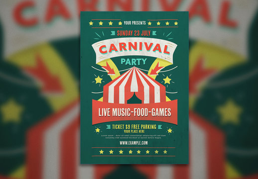 Carnival Event Graphic Flyer Layout