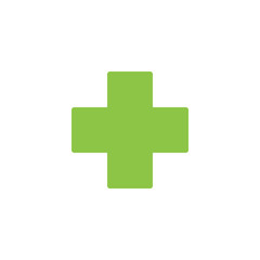 Medical cross graphic design template vector isolated
