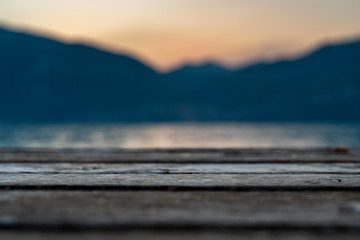 Naklejka na ściany i meble dock in the lake Mockup Background Photo
