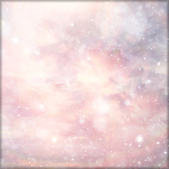 snow sky clouds background abstract / beautiful landscape in the clouds, abstract snowflakes