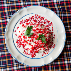 Detail of Chiles en Nogada