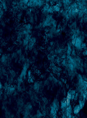 Blue and black explosion in background