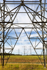 Pylon architecture chained into the distance.