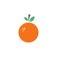 Orange fruit graphic design template vector isolated