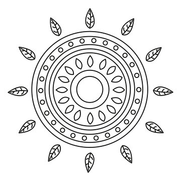 Mandale of bohemic and ornament concept