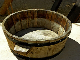 Fototapeta premium old wooden trough